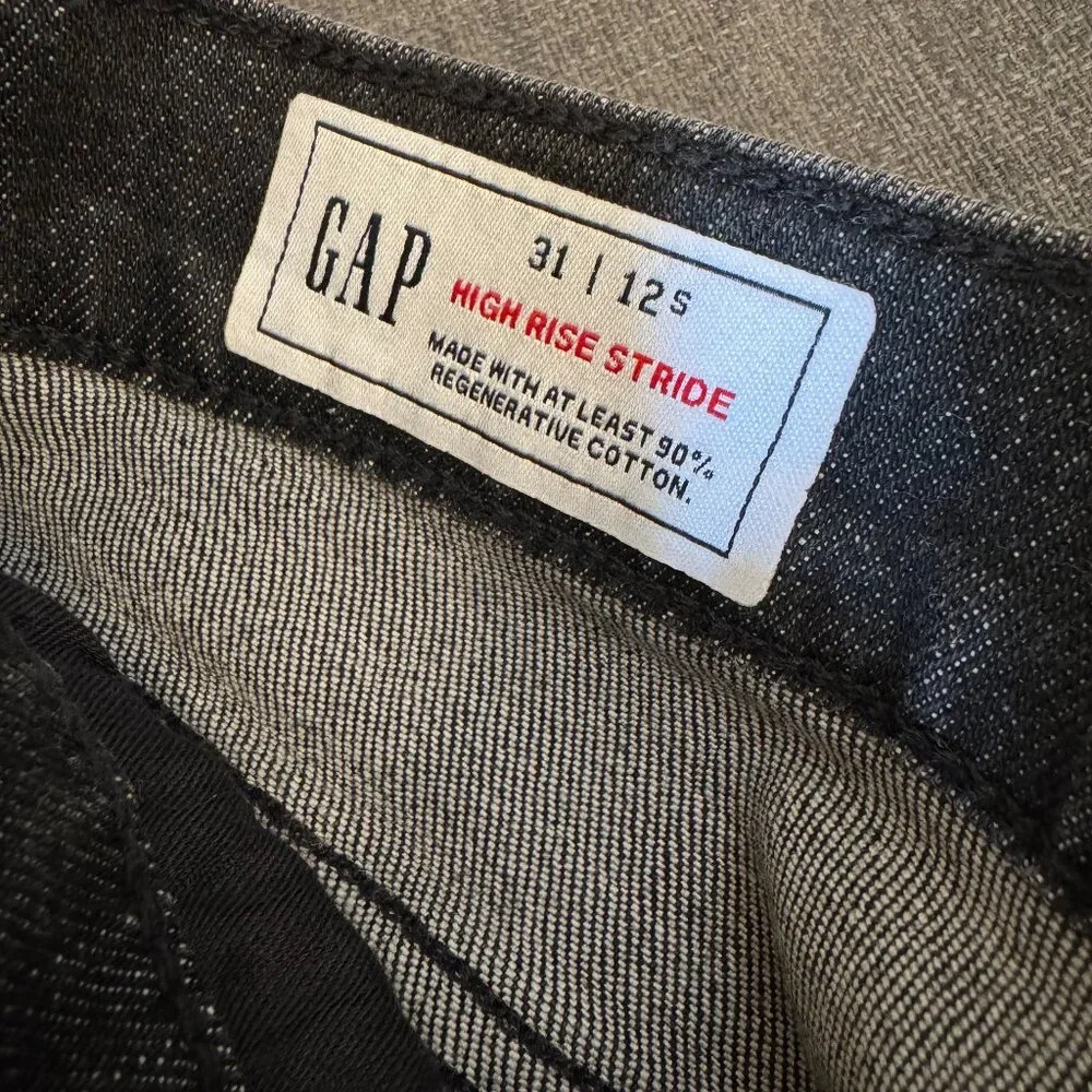 NWT GAP High Rise Cuffed Wide-Leg Jeans - Picture 4 of 6